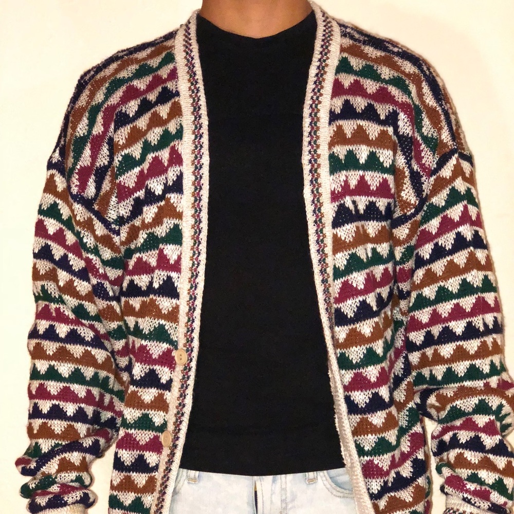 Triangle print Cardigan